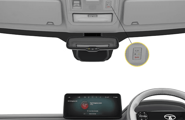 SOS Calling Function in Tata Punch.ev